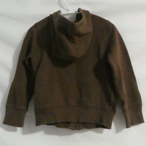 Retro OLD NAVY | 3T | Brown Hooded Zip-Up Sweatshirt Jacket | NWOT - Picture 3 of 16